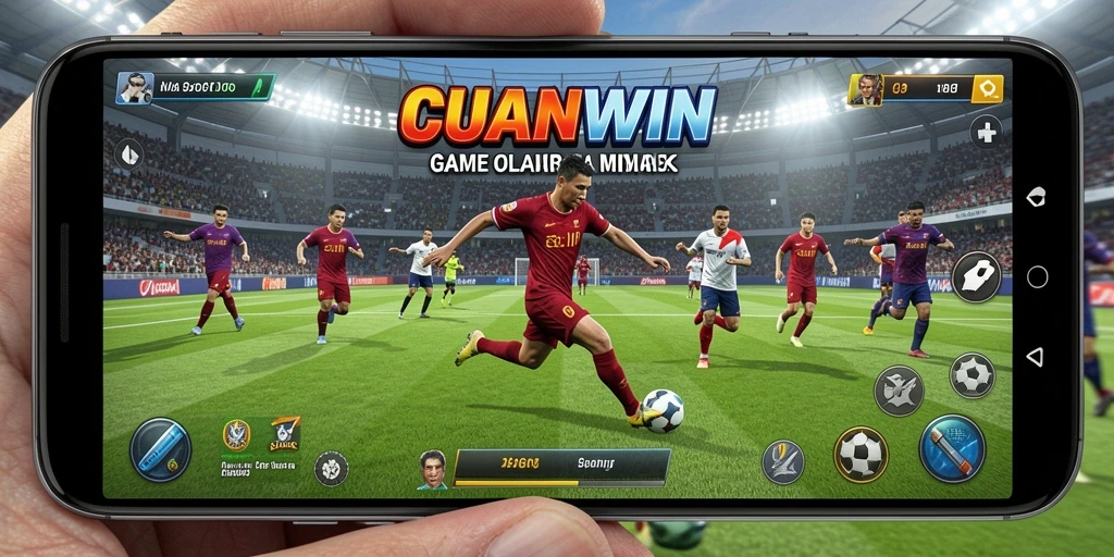 Screenshot CUANWIN menampilkan aksi seru dalam permainan olahraga.