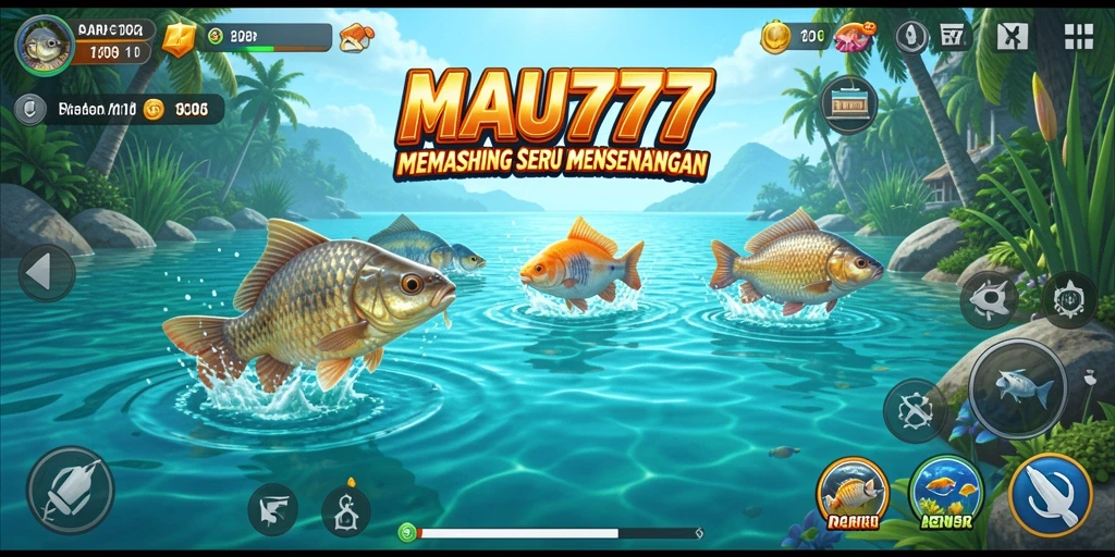 Screenshot gameplay MAU777 menunjukkan pengalaman memancing yang menarik.