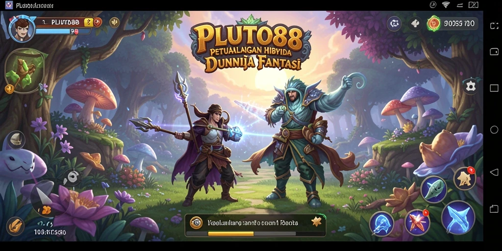 Tampilan gameplay seru dan mendebarkan dalam PLUTO88.